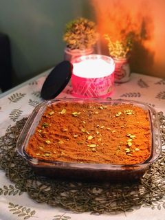 صورة لوصفة بسبوسة اللوتس 🥧