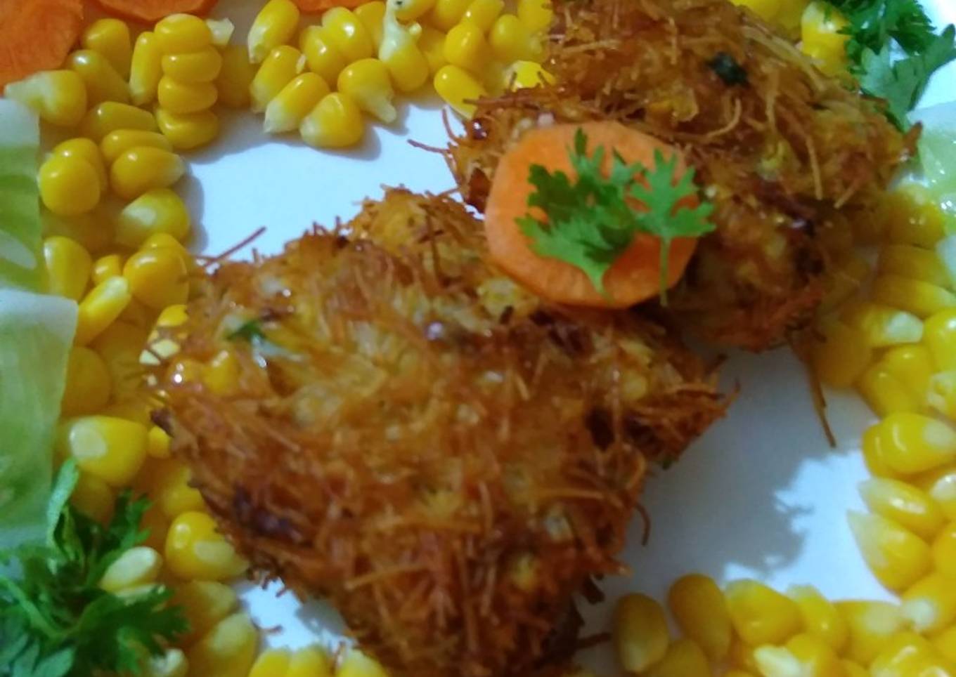 Sweetcorn Rice Croquettes