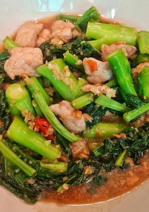 รูปของ 🥬🐷..คะน้าผัดน้ำมันหอยใส่หมู