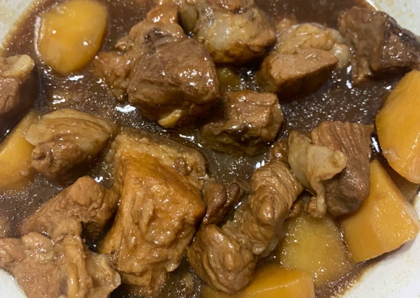 Daging kentang kecap