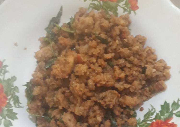Resep Oncom goreng pake daun kemangi Anti Gagal
