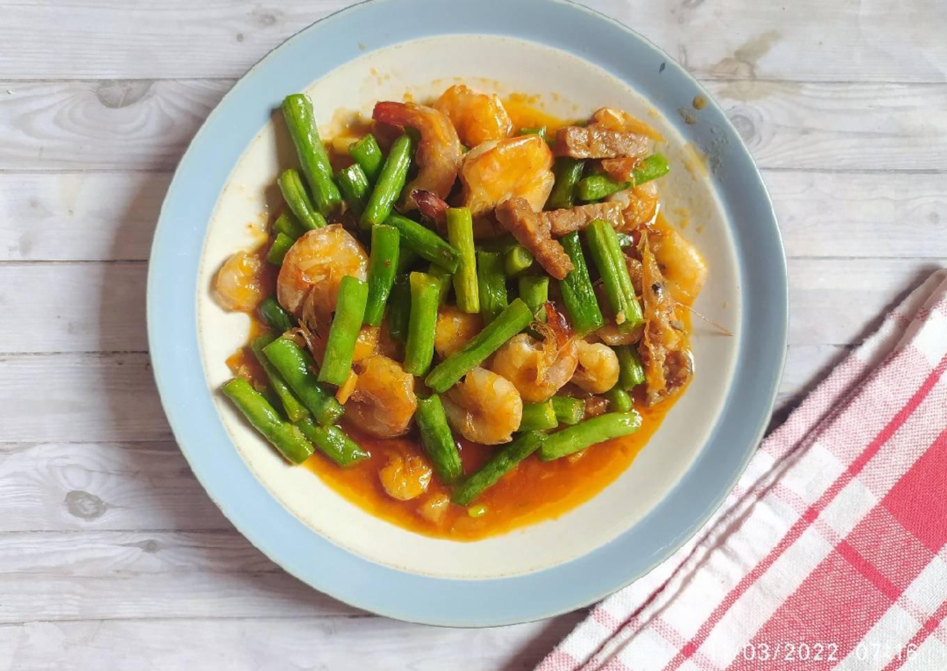 Cah buncis udang
