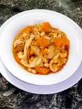 Alubias con puerro, calabaza y repollo