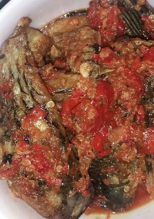 Foto resep Ikan mas balado simple