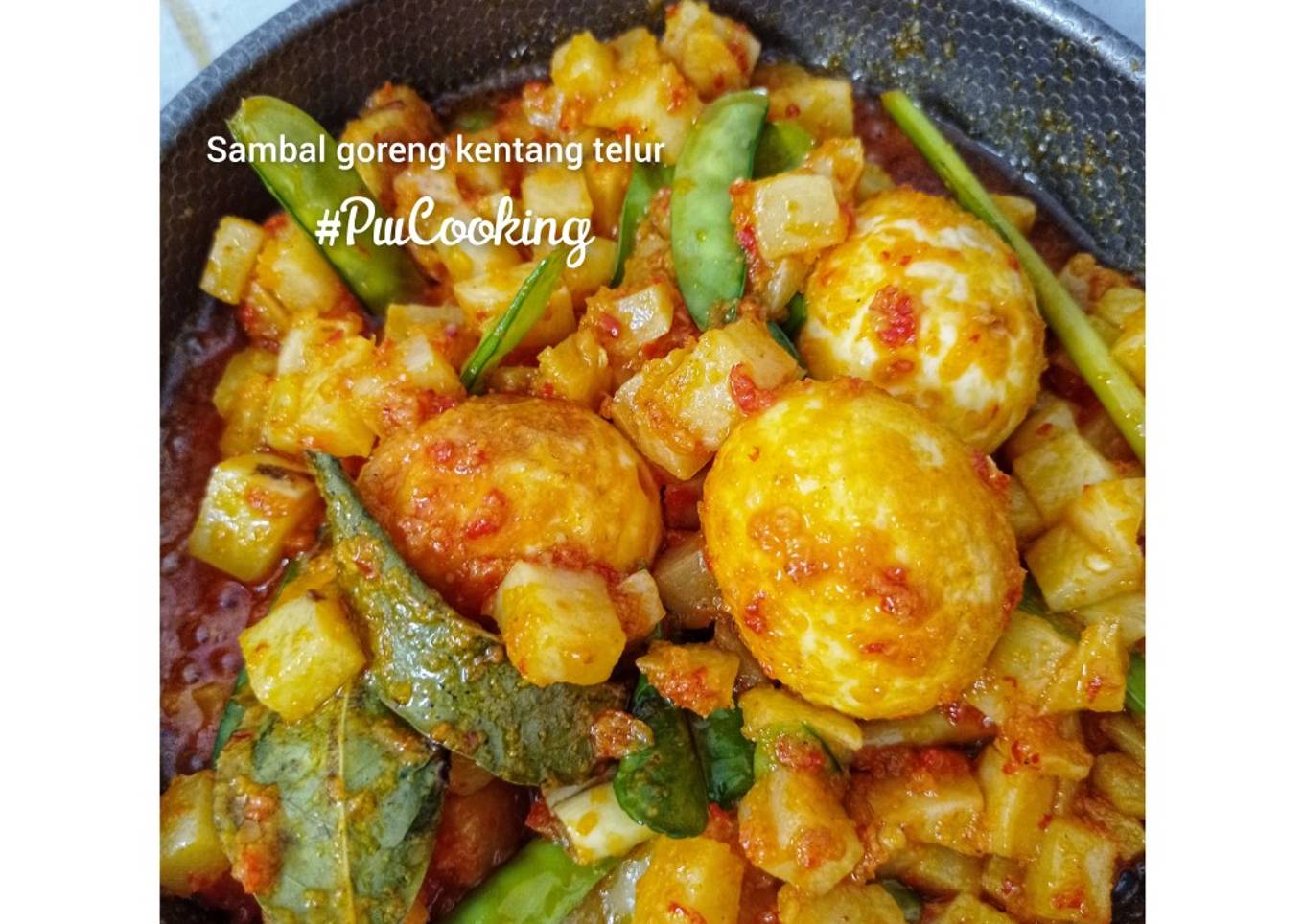 Sambal goreng kentang telur