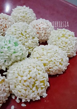 Foto resep Klepon pelangi wijen