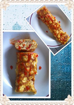 Hình của món [Mỗi ngày một món ăn] TRỨNG CUỘN PHÔ MAI.
