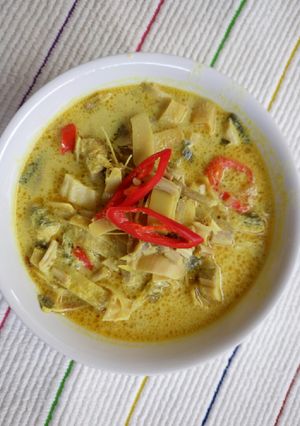 Foto resep Jantung pisang kuah santan