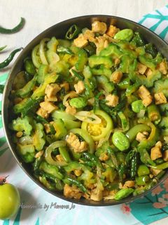 Foto resep Tumis Pare Tempe Cabai Hijau