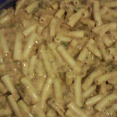 A picture of Macaroni and Tin fish.