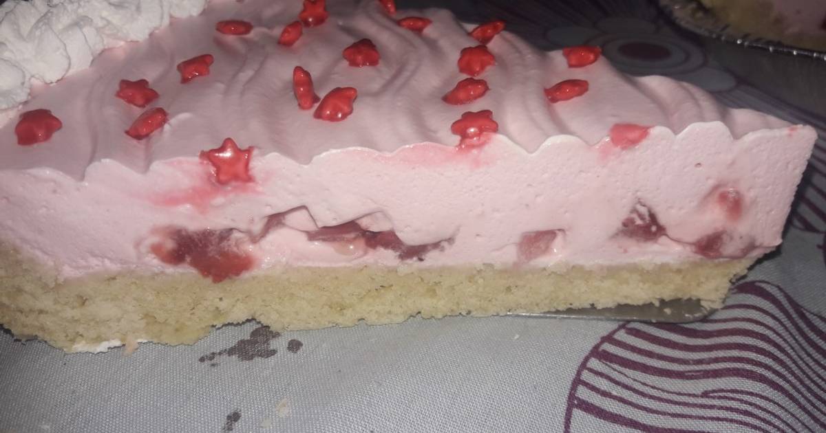 Tarta yogurt con frutilla Receta de miriam- Cookpad