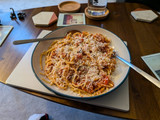 My favourite homemade tomato and chorizo pasta