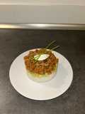 Sushi salmon cake