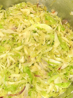 A picture of Fried cabbage.