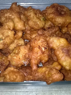 Una foto de Buñuelos especiales de puerro y repollo