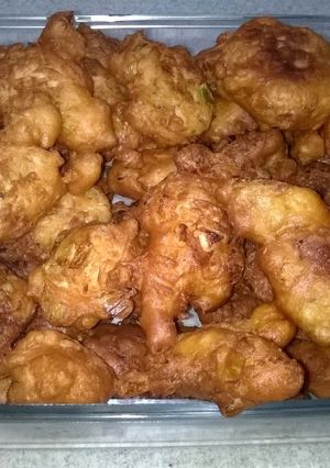 Una foto de Buñuelos especiales de puerro y repollo