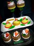 Fruity jello pudding chocolate mousse