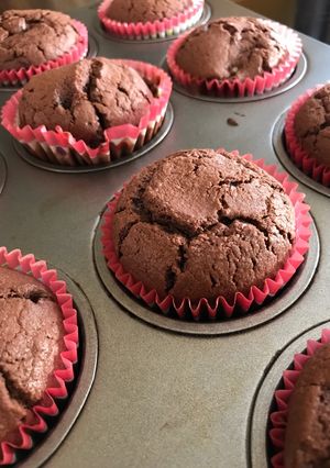 Nutellás csokis muffin recept fotója