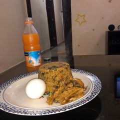 A picture of Rice and beans jolof.
