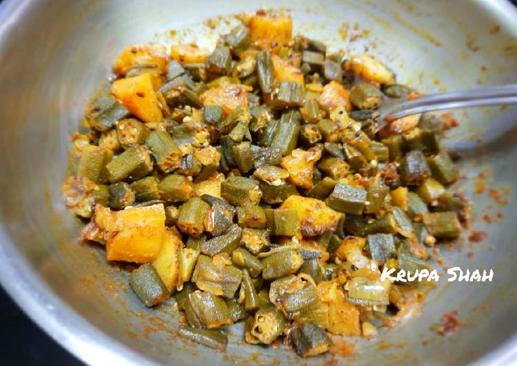 Steps to Make Speedy Aalu bhindi