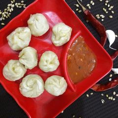 A picture of Veg momos.