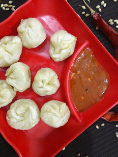 A picture of Veg momos.