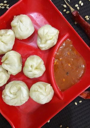 A picture of Veg momos.