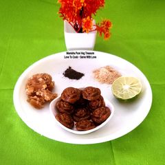 A picture of Jaggery Ginger Powder Lemon Drops - Homemade Ayurvedic Remedy For Cough & Cold - Immunity Booster.
