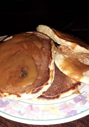 Una foto de Hotcakes de banana y avena
