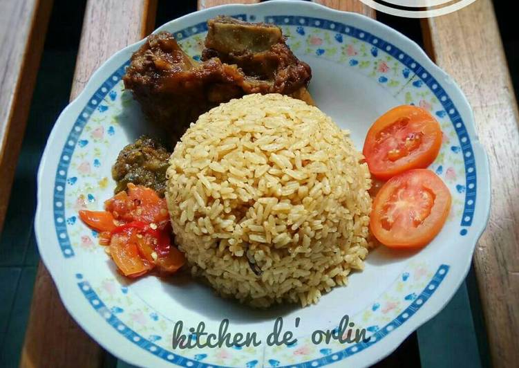 Bagaimana Menyiapkan Nasi Kebuli + kambing goreng de orlin Anti Gagal