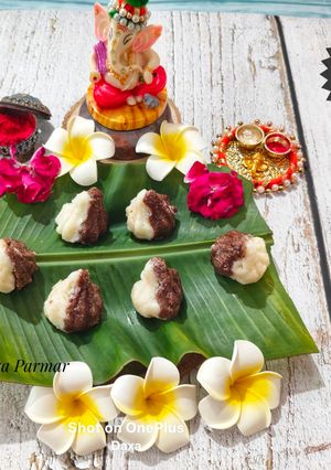 A picture of Fireless Mawa Chocolate Modak.