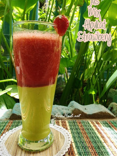 Foto resep Jus mix alpukat strawberry