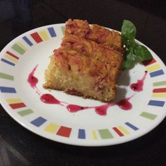 A picture of Eggless berry crush cake.
