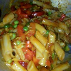 A picture of Vegetable pasta.
