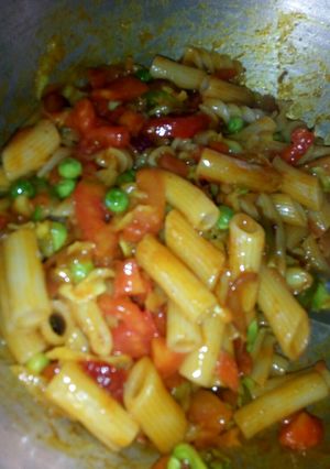 A picture of Vegetable pasta.