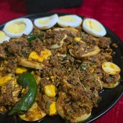 A picture of Egg masala fry.