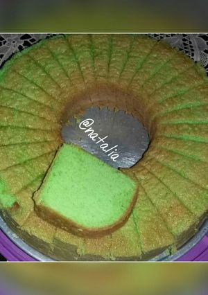 Foto resep Bolu pandan panggang tanpa pengembang dan pelembut