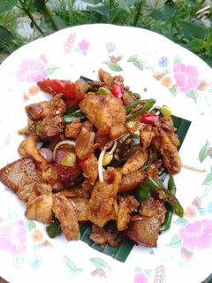 Foto resep Oseng cecek sapi,tahu, lombok ijo
