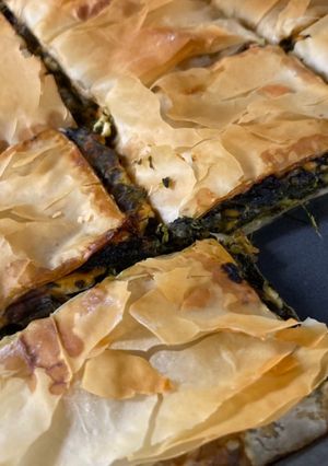 A picture of Beginner’s Spanakopita (Greek Spinach Pie with Cheese).