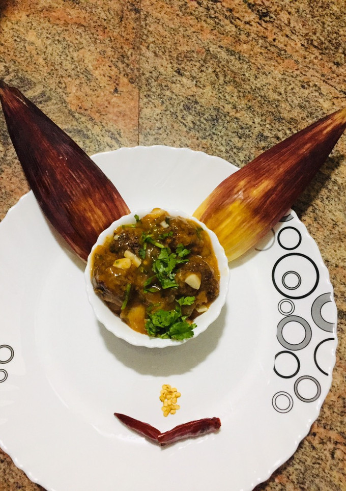 வாழைப்பூகோலாவடைமஞ்சூரியன்(3 in 1)வாழைப்பூவடை- கோலாஉருண்டை- மஞ்சூரியன் செய்முறை முக்கிய புகைப்படம்