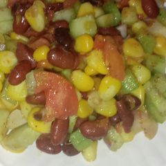 A picture of Rajma corn chaat.