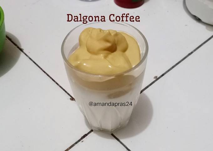 Dalgona Coffee no mixer
