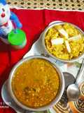 Moth dal with Shahi paneer Rice