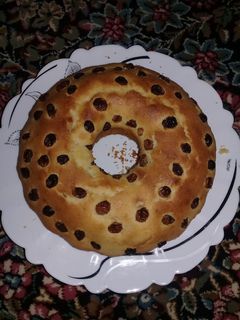 عکسی از دستور کیک کشمشی
