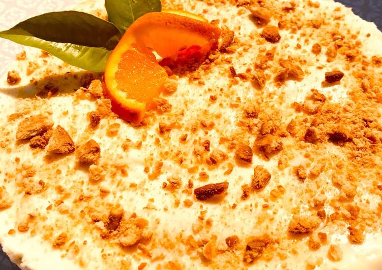 Tarta de limón y galletas