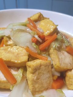 Foto resep Tumis Tahu Sawi Putih
