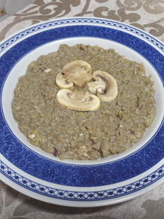 Una foto de "Crema de champiñones" vegana