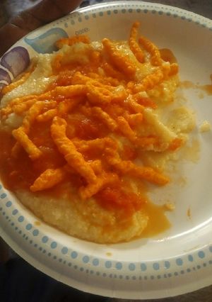 A picture of Reggie's Cheetos Grits.