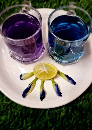 A picture of Butterfly Pea flower Tea.