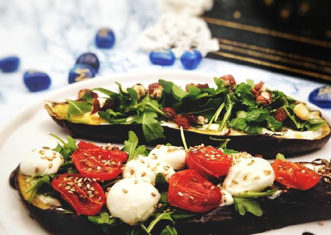 Easiest Way to Prepare Bruschettas d&#39;aubergine : tomate mozzarella